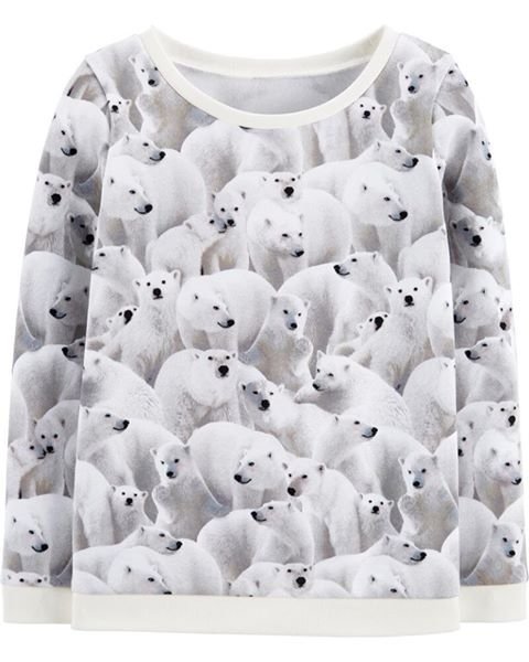Producto - Buzo Frisado Blanco Osos