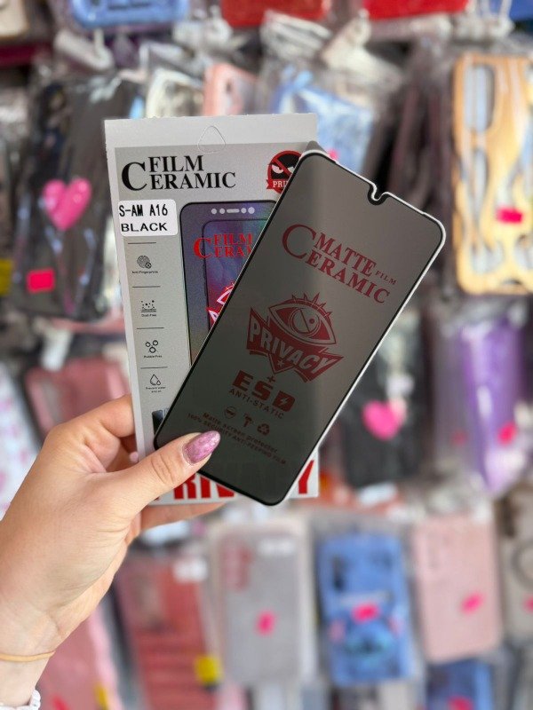 Producto - Vidrio templado ceramico matte antiespia Samsung A16 - A17