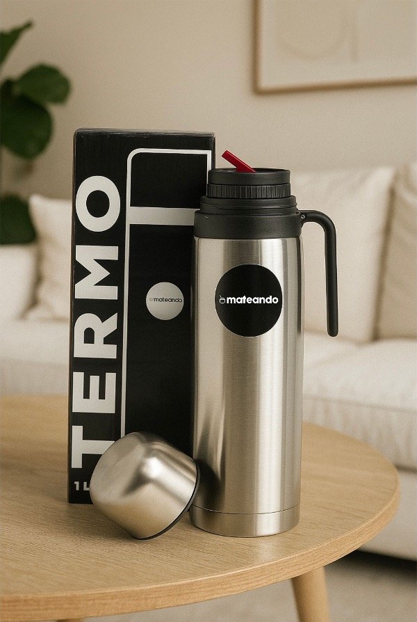 Producto - TERMO MEDIA MANIJA ACERO MATEANDO