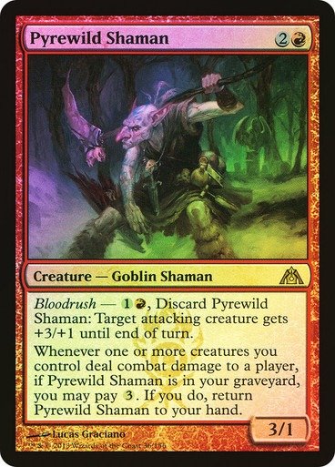 Producto - Pyrewild Shaman Foil  Dragon's Maze