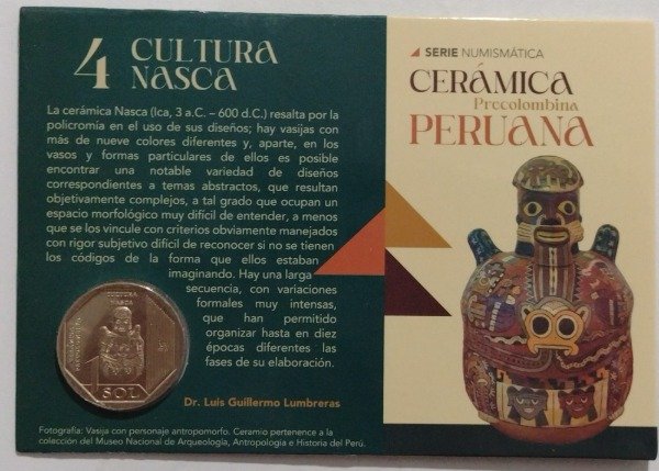 Producto - Perú 1 sol serie "cerámica precolombina" Blister (4) Cultura Nasca (2025)