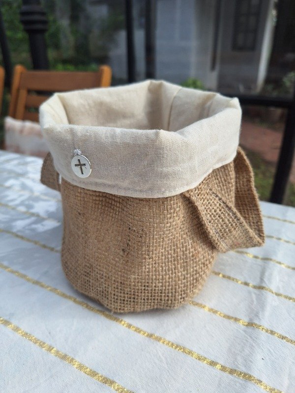 Producto - Cesto multiuso con manija y dije cruz - 0