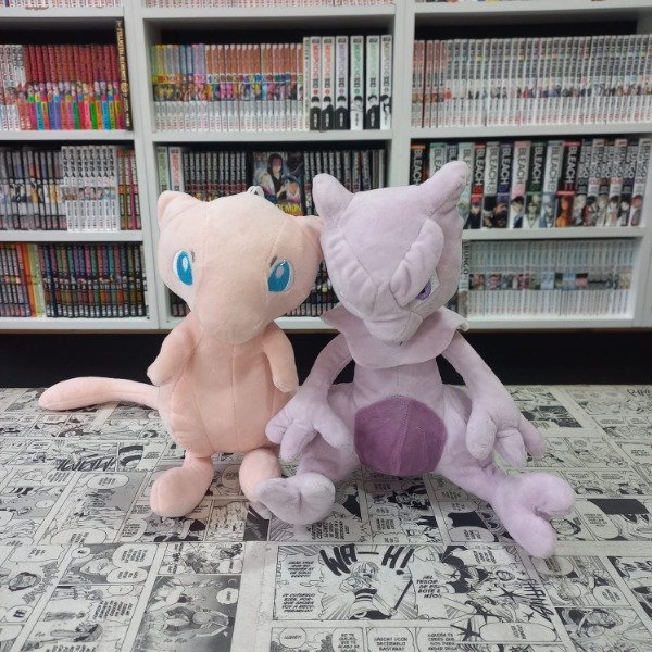 Producto - Peluche Mew-Mewtwo - POKÉMON 20cm (Por unidad)