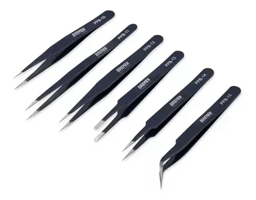 Producto - PINZAS DE PRECISION TIPO BRUSELAS EN JUEGO (6 PZS) BREMEN