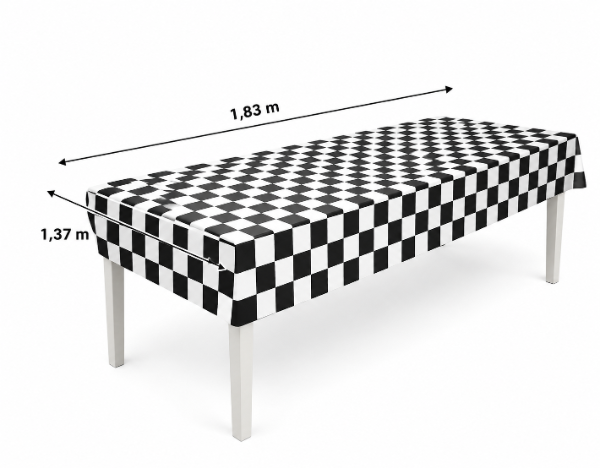 Producto - Mantel Metalizado Descartable / Cuadros - 2