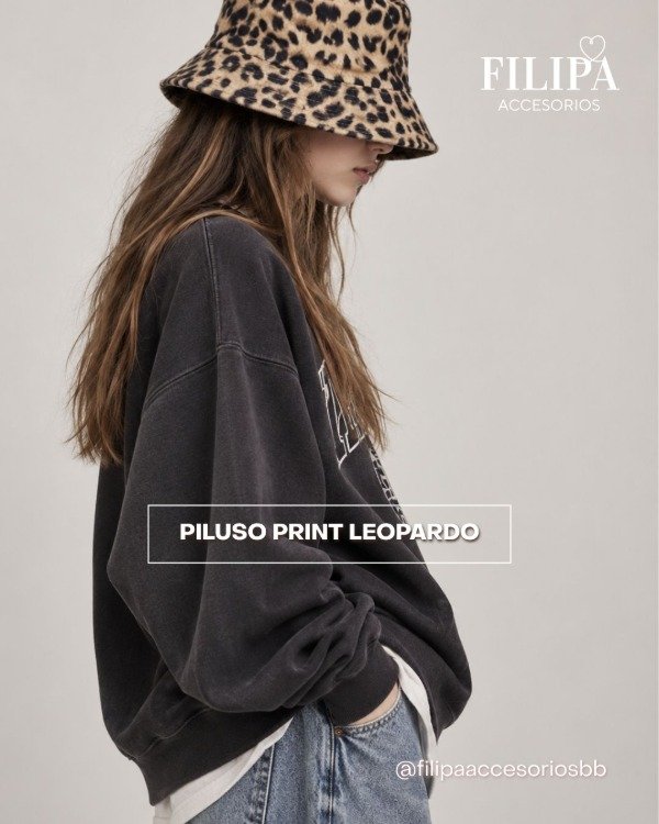Producto - Piluso Reversible Print Leopardo - 1