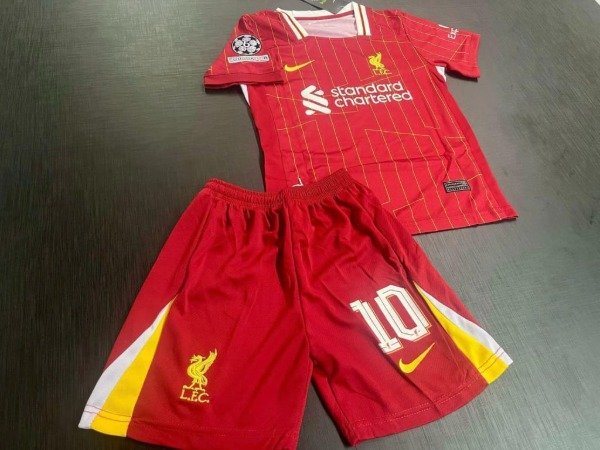 Producto - CONJUNTO LIVERPOOL IMPORTADO TITULAR 2024/2025 NIÑOS #10 MAC ALLISTER