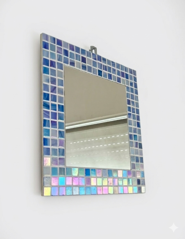 Producto - Espejo decorativo con marco de mosaico diseño CIELO estilo moderno