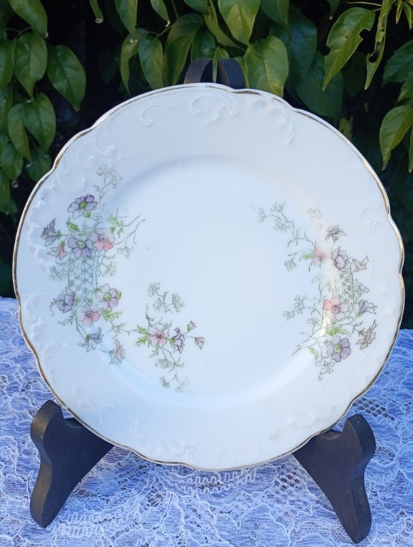 Producto - Plato de entrada o postre de porcelana alemana Z S Co Bavaria
