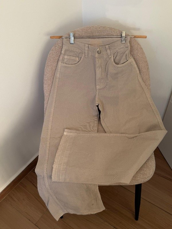 Producto - Wide Leg Beige Arabia (rígido/tiro alto)