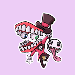 Producto - Stickers en Vinilo - TADC - Caine
