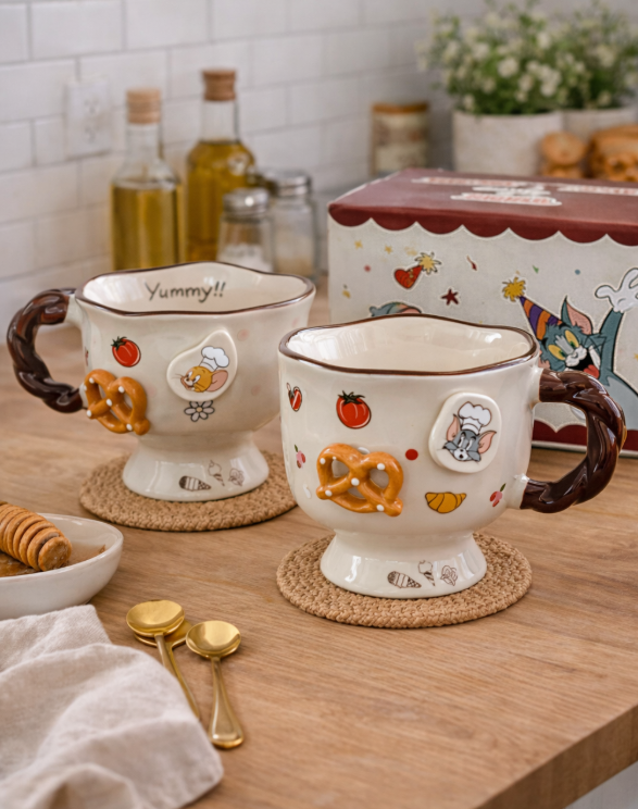 Producto - Tazas Tom y Jerry originales edición breackfast