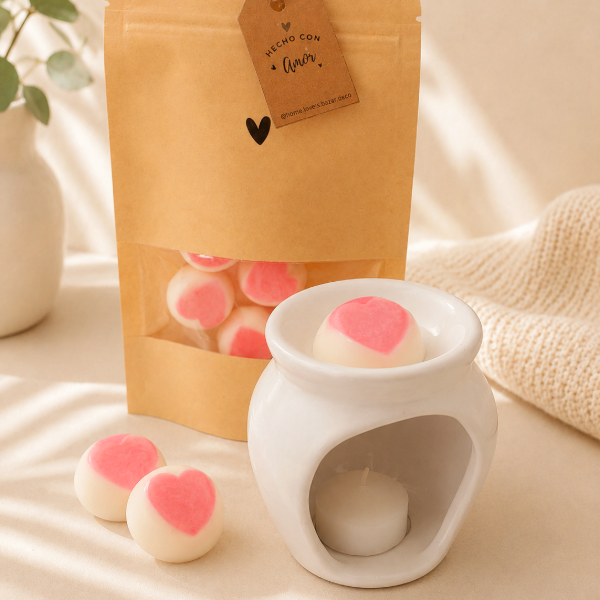 Producto - Wax melts Corazones Bicolor