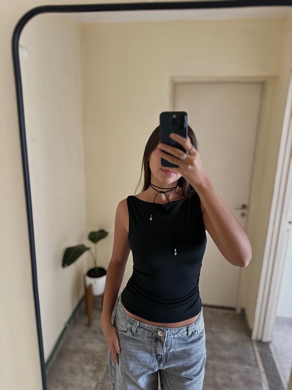 Producto - Muscu doble tela microfibra (negra)