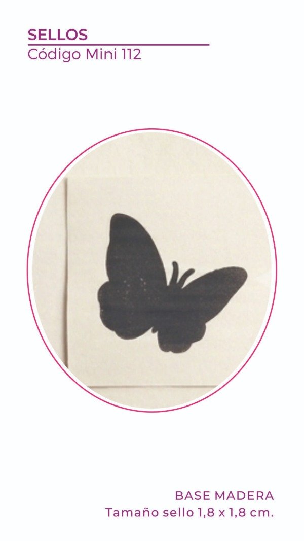 Producto - Mini Sello 112 - Mariposa