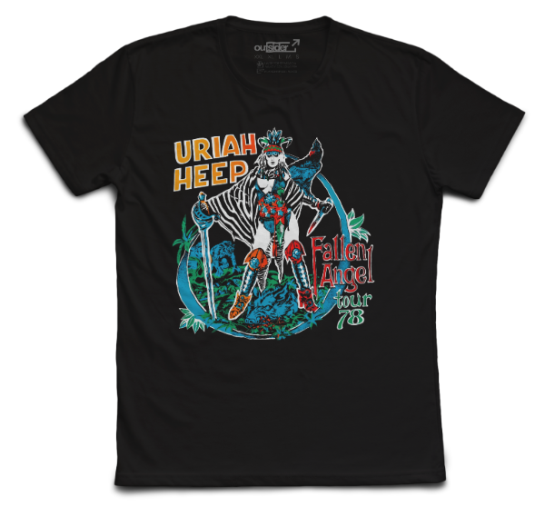 Producto - Uriah Heep - Fallen Angel Tour 78 -Vintage - Remera Negra