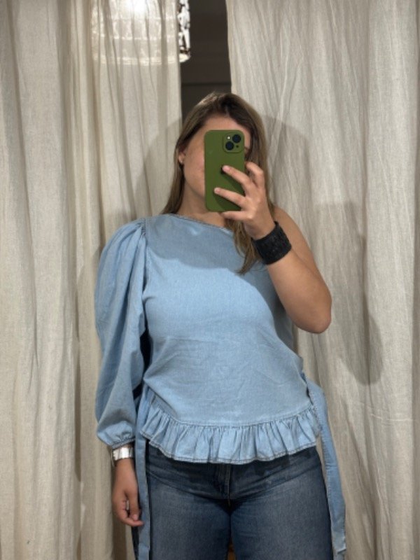 Producto - Blusa un hombro - denim.