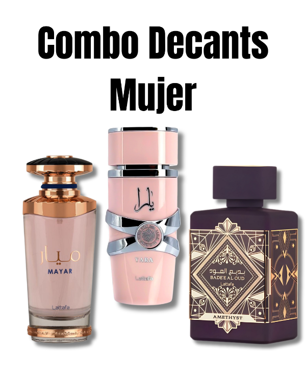 Producto - Combo Mujer 1 MAYAR PINK, YARA PINK Y OUD AMETHYST