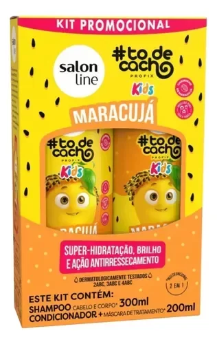 Producto - KIT SHAMPOO + ACONDICIONADOR MARACUYA KIDS 300ML + 200ML