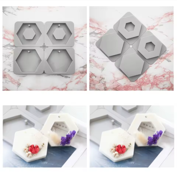 Producto - MOLDE CALADO Y LISO HEXAG.