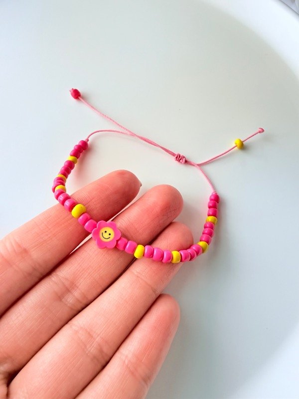 Producto - Pulsera pink and yellow flower