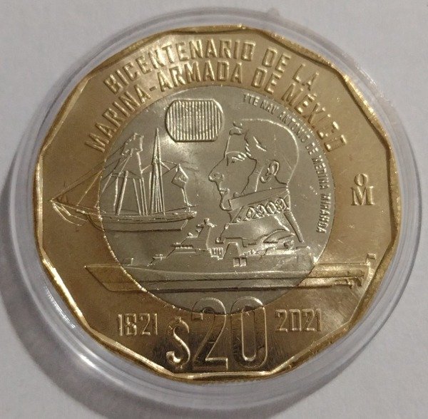 Producto - México 20 pesos 2021. Bicentenario de la Marina - 0