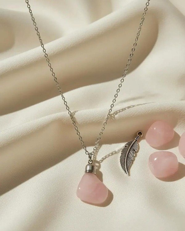 Producto - Colgante de cuarzo rosa - 3