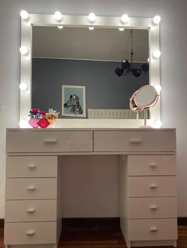 Espejo Hollywood XXL patas dos cajoneras Muebles Barba