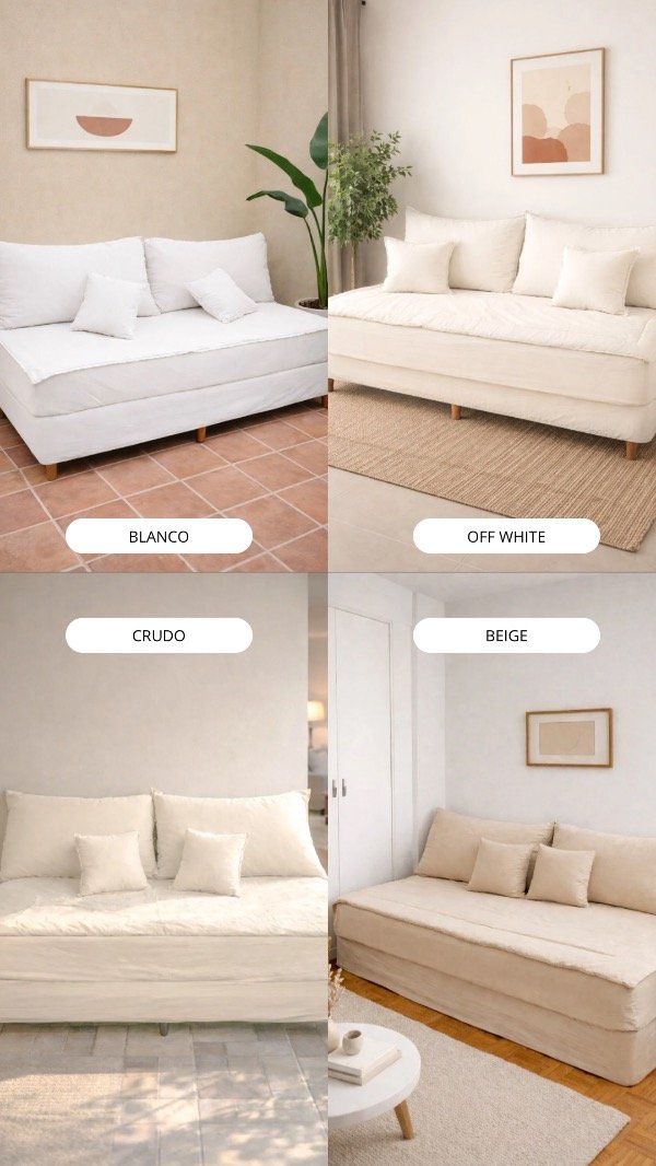 Producto - COMBO COMPLETO - Converti tu cama en sofa (ENVIO GRATIS) Patas cubiertas - 3