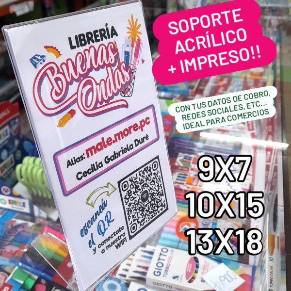 Producto - Soporte acrílico + Impresión
