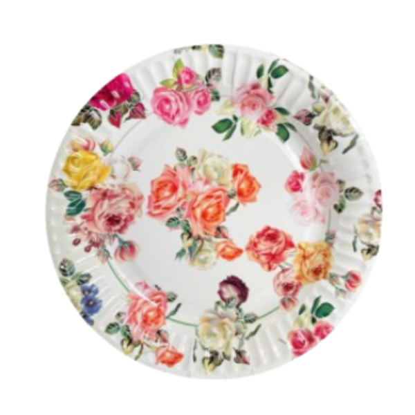 Producto - Plato de 17cm VINTAGE FLORES x6.