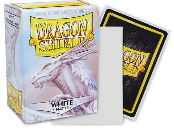 Producto - Dragon Shield WHITE Matte Folios x 100 Tamaño Standard (POKEMON/MAGIC)