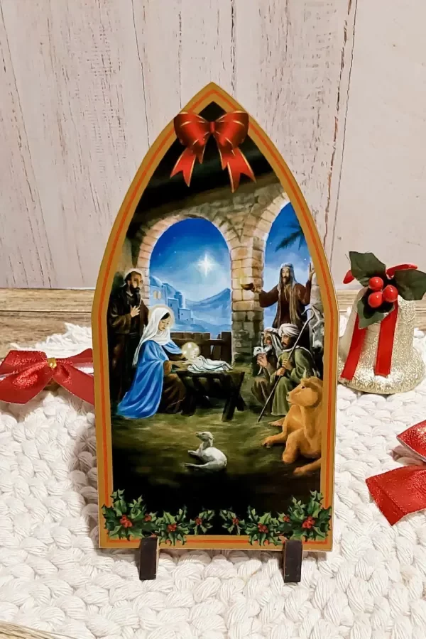 Producto - Repisero pesebre navideño