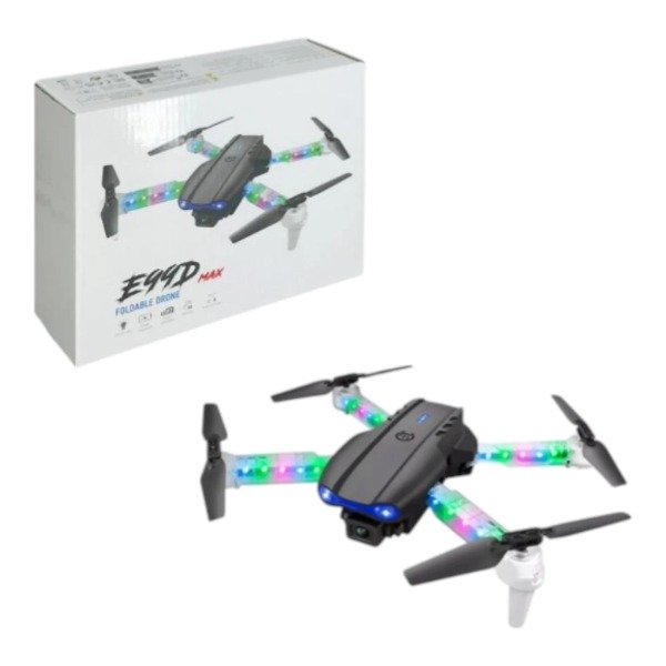 Producto - Drone Plegable E99 Pro Max Con Luces LED RGB Dinámicas