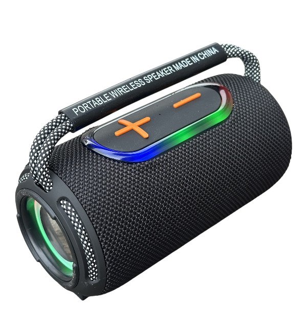 Producto - Parlante Portatil Bluetooth 10w B42 con Luces Led RGB Recargable USB Tarjeta SD