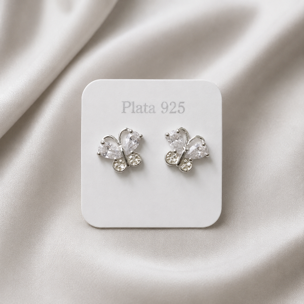 Producto - Aros mariposa con piedras