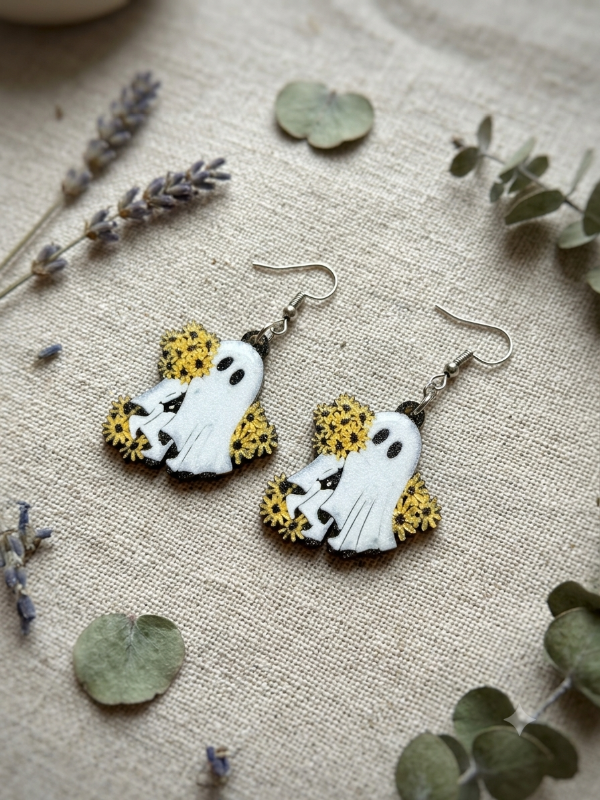Producto - Aros Spooky Flower
