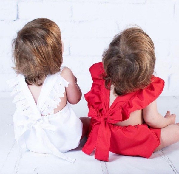 Producto - Jumpsuit con volados Rojo  Talle 1 al 5