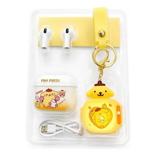 Producto - Auriculares inalambricos Bluetooth con Llavero - Pompompurin - 1