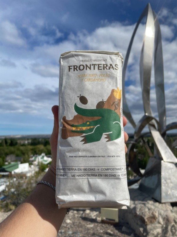 Producto - Yerba Mate Fronteras Poleo y Cardamomo 500gr