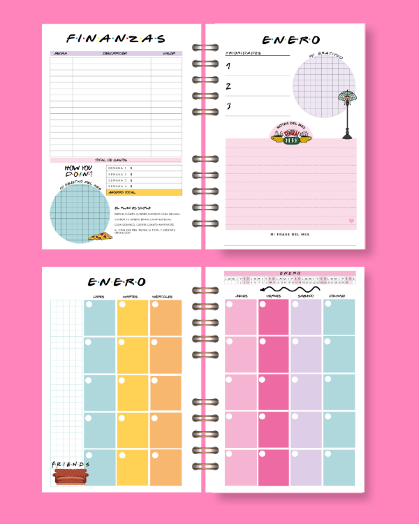 Producto - AGENDA FRIENDS - semana a la vista - 6
