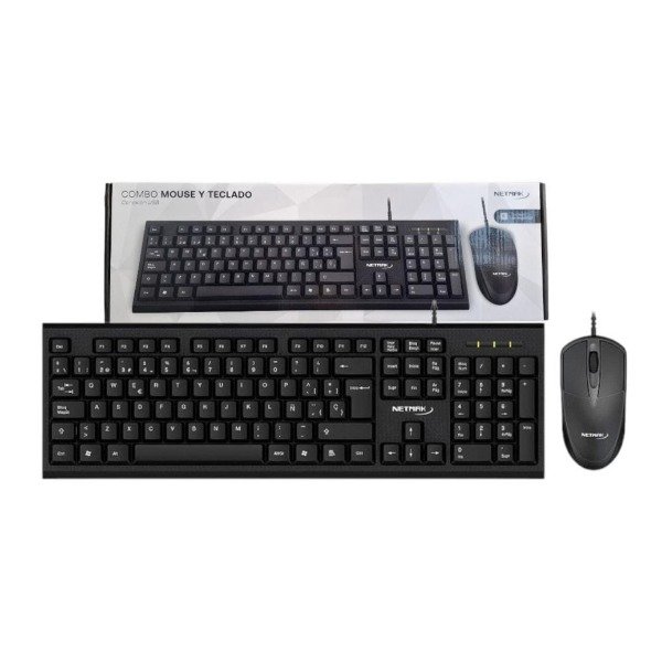 Producto - TECLADO Y MOUSE NETMAK NM-KB340
