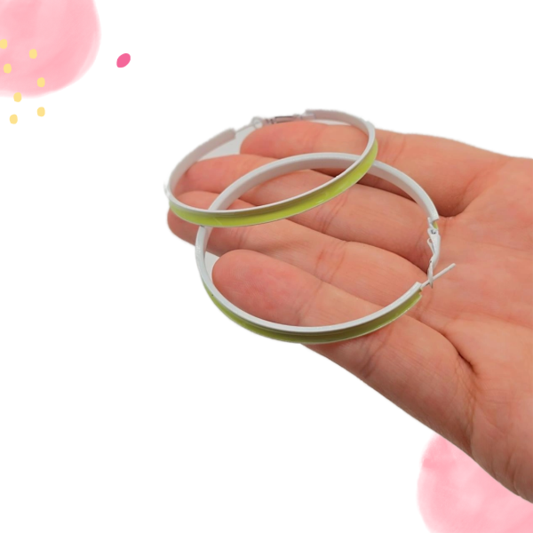 Producto - Aros fluor retro amarillo