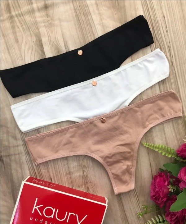 Producto - Culotte de algodón clásico Kaury x3