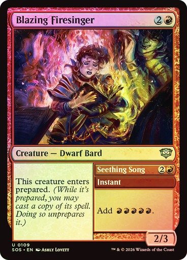 Producto - Blazing Firesinger #109 Foil  Secrets of Strixhaven