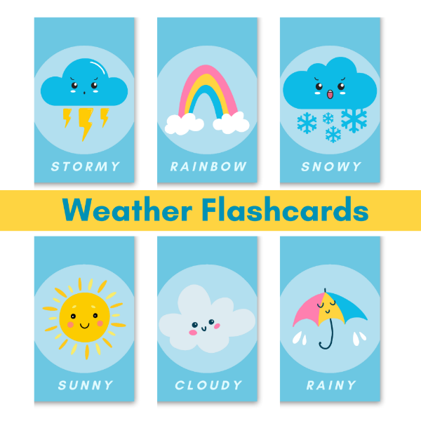 Producto - El Clima - Flashcards en ingles - FLA06