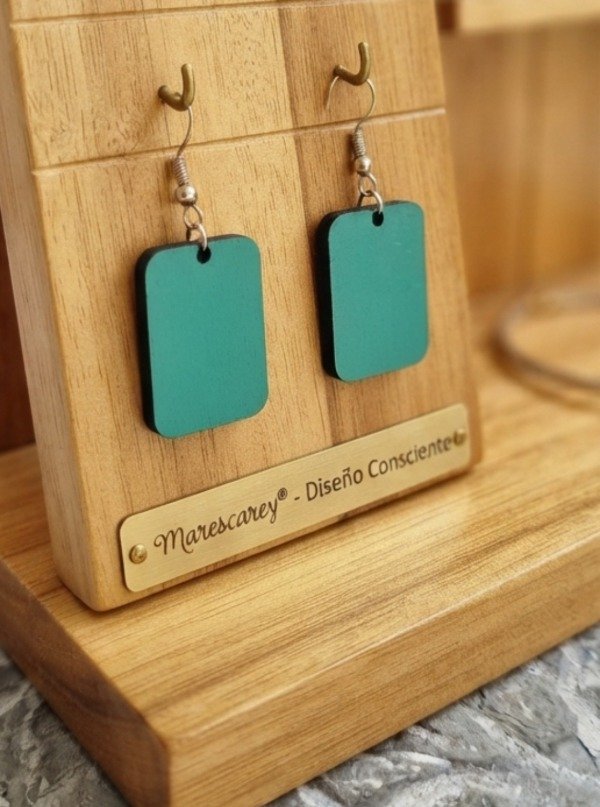 Producto - Aros Venecita / Verde Aqua - 1