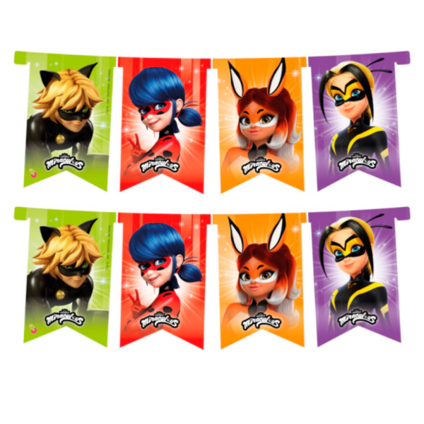 Producto - Banderin Miraculous personajes - 0