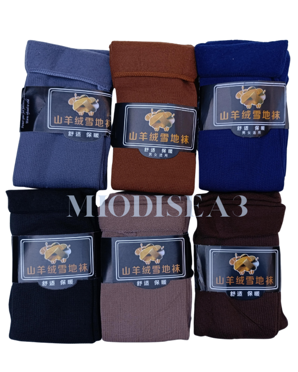Producto - Medias soquetes Térmicas Peluche Morley Surtidos Docena Art: 30220