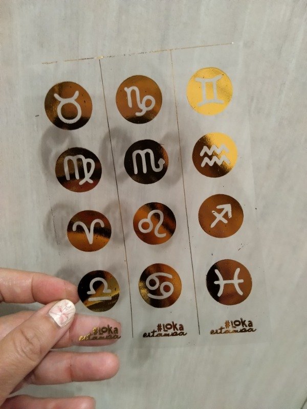 Producto - Estampa SHINE Acetato 10,5x15cm Horóscopo